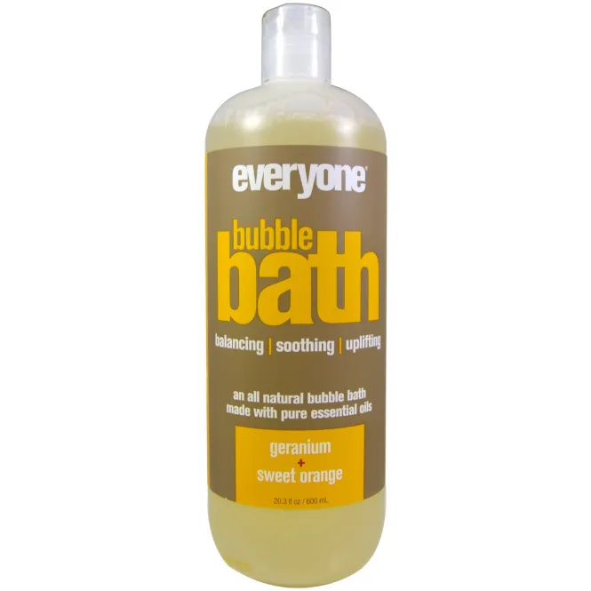 Everyone, Пена для ванн, Герань + сладкий апельсин, 20.3 унции (600 мл)