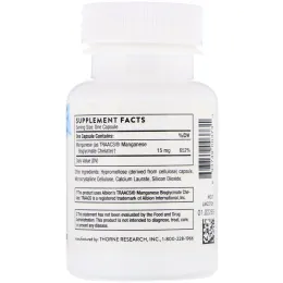 Thorne Research, Manganese Bisglycinate, 60 Capsules