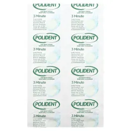 Polident, Антибактериальное средство для очищения зубных протезов, 84 таблетки