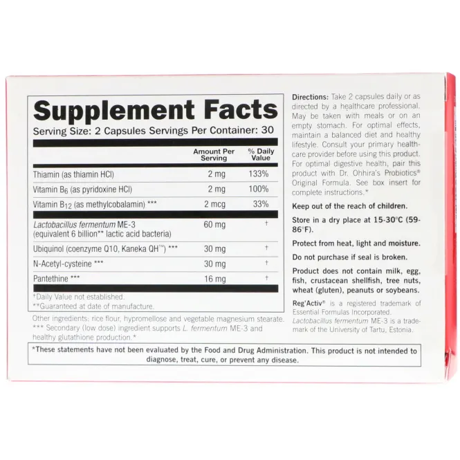 Dr. Ohhira's, Reg'Activ, Cardio Wellness, 60 капсул