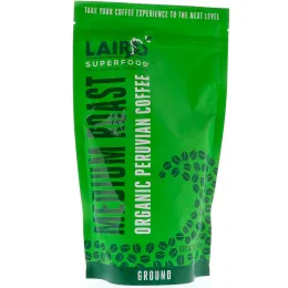 Laird Superfood, Органический перуанский кофе, средней обжарки, молотый, 12 унций (340 г)