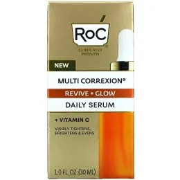 RoC, Multi Correxion, Revive + Glow, ежедневная сыворотка с витамином C, 30 мл (1 жидк. унц.)