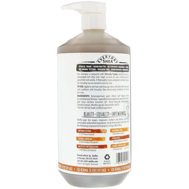 Everyday Shea, Увлажняющий шампунь, Ванильная мята, 950 мл