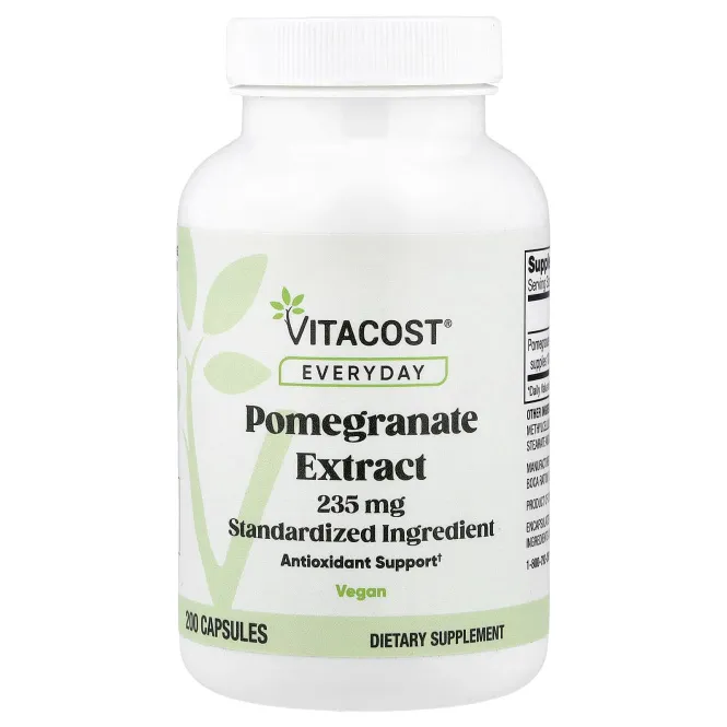 Vitacost, Everyday, экстракт граната, 235 мг, 200 капсул