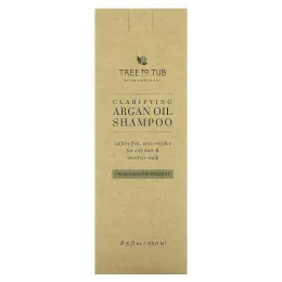 Tree To Tub, очищающий шампунь с аргановым маслом, бодрящая перечная мята, 250 мл (8,5 жидк. унции)