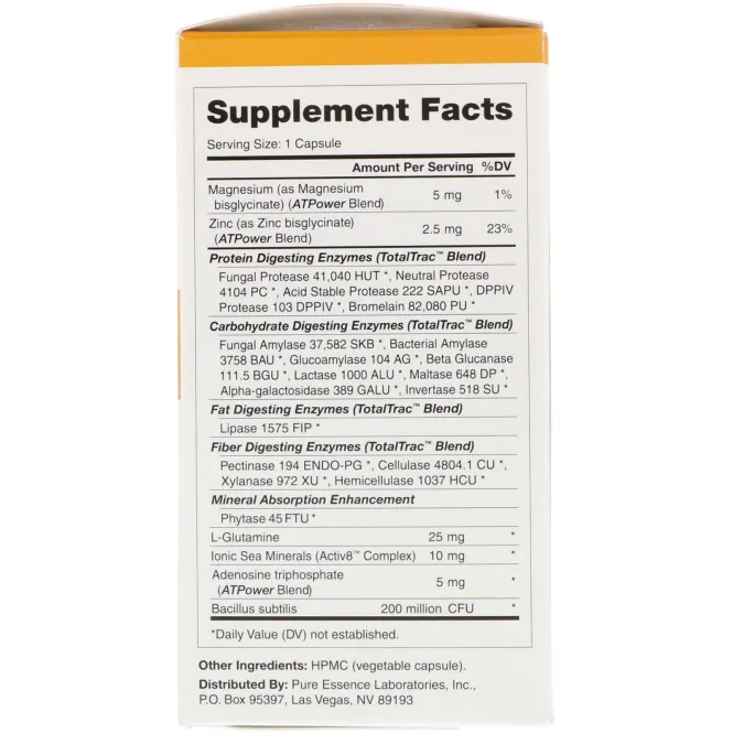 Pure Essence, Real-Zymes, Орниш, 90 капсул в растительной оболочке