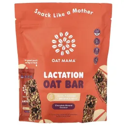 Oat Mama, овсяный батончик для лактации, шоколад, миндаль и кокос, 5 шт. по 35 г (1,27 унции)