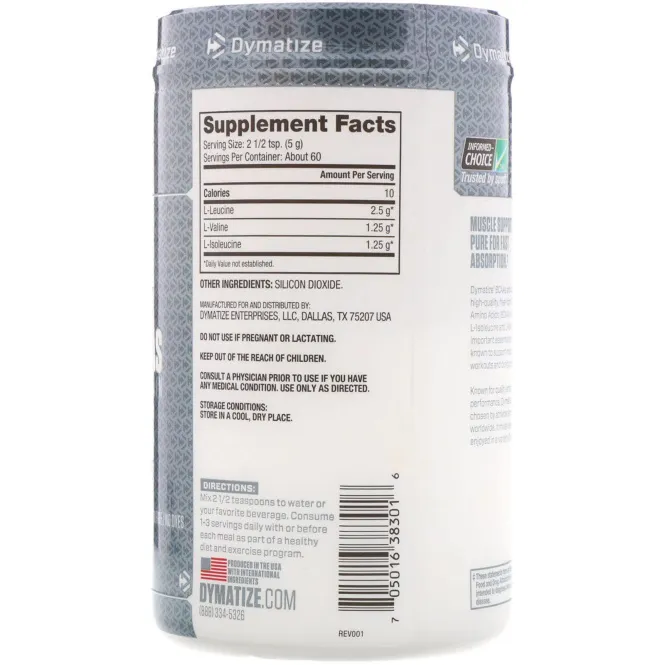 Dymatize Nutrition, BCAAs, Branched Chain Amino Acids, 10.6 oz (300 g)