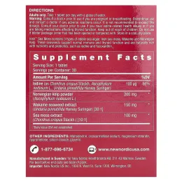 New Nordic, Ирландский морской мох, 30 таблеток