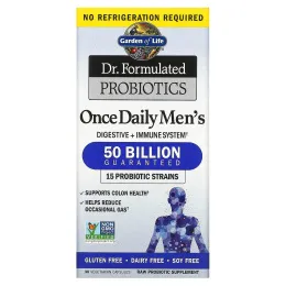 Garden of Life, Dr. Formulated Probiotics, Once Daily Men's, 30 вегетарианских капсул