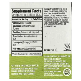 Celestial Seasonings, Wellness Tea, Sleepytime®, выведение токсинов, без кофеина, 20 чайных пакетиков, 35 г (1,2 унции)
