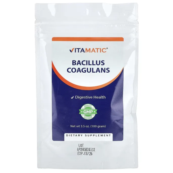 Vitamatic, бактерии бациллус коагуланс (Bacillus coagulans), 100 г (3,5 унции)