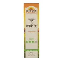 Sundown Naturals, Сублингвальный комплекс витаминов В с витамином В-12, 2 жидкие унции (59 мл)