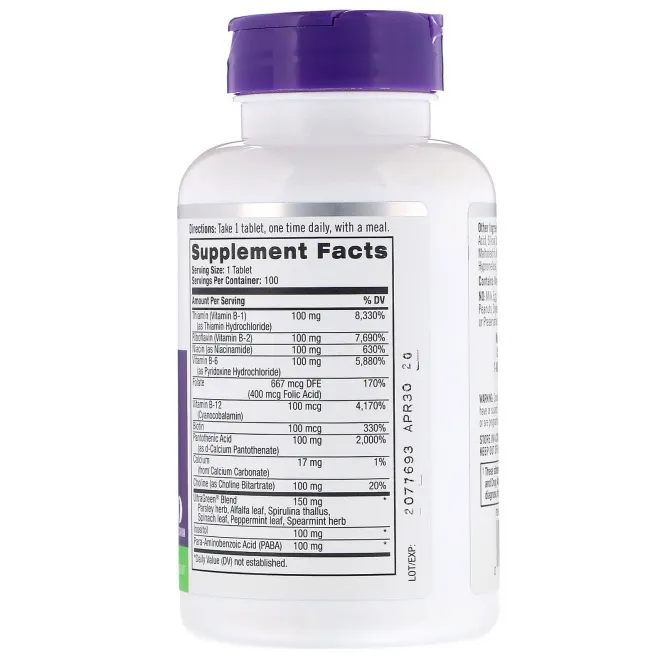 Natrol, Комплекс B-100, 100 таблеток