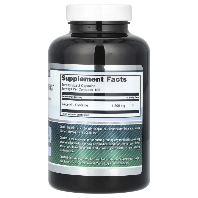 Amazing Nutrition, NAC, 1200 мг, 250 капсул (600 мг в капсуле)