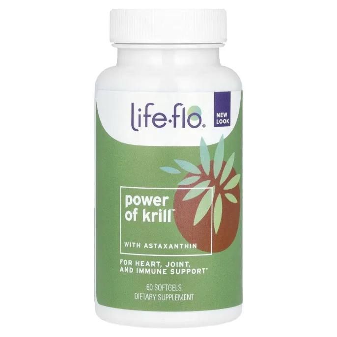 Life-flo, Сила криля с астаксантином, 60 мягких таблеток