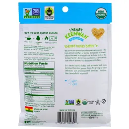 I Heart Keenwah, Жареная киноа, Органическая горячая каша, Хлопья киноа, 255 г (9 унций)
