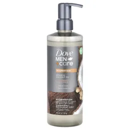 Dove, Men + Care, шампунь и кондиционер 2 в 1, имбирь и кокосовое масло, 517 мл (17,5 жидк. унц.)