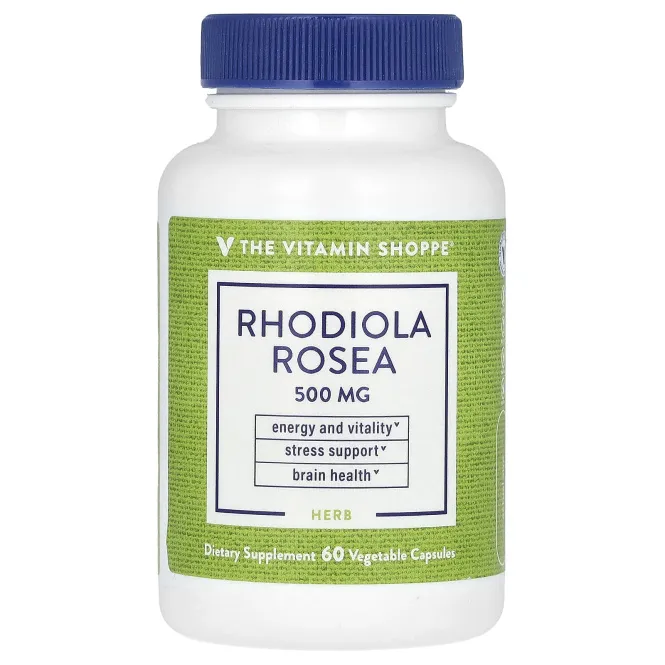 The Vitamin Shoppe, родиола розовая, 500 мг, 60 вегетарианских капсул
