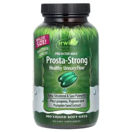 Irwin Naturals, Prosta-Strong, здоровье простаты и мочеиспускания, 180 капсул