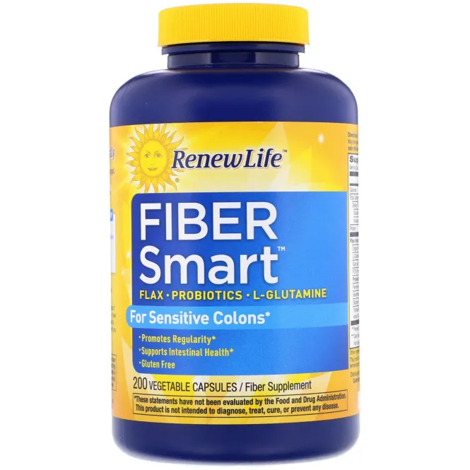 Renew Life, FiberSmart, 200 вегетарианских капсул