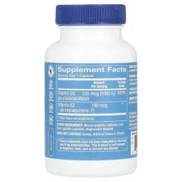 The Vitamin Shoppe, Витамины D3 и K2, 120 капсул