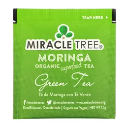 Miracle Tree, Moringa Organic Superfood Tea, Green Tea, Decaffeinated, 25 Tea Bags, 1.32 oz (37.5 g)