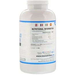 Nu U Nutrition, рыбий жир с омега-3, 1000 мг, 365 капсул