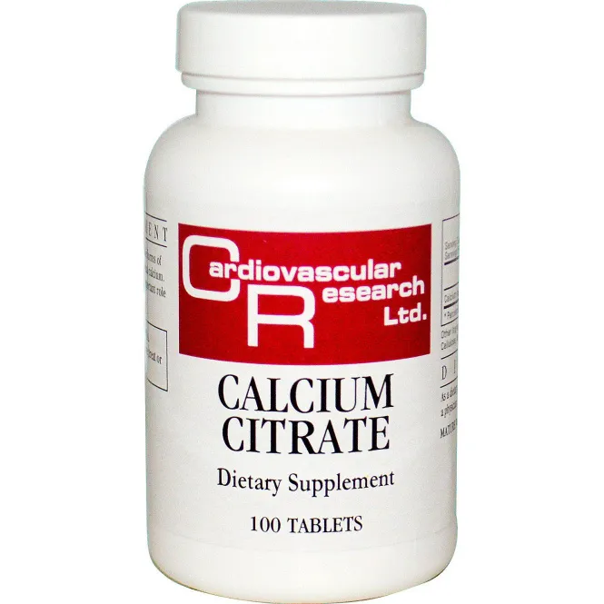 Cardiovascular Research Ltd., Цитрат кальция, 100 таблеток