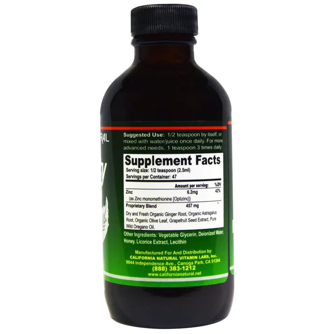 California Natural, Средство повышения иммунитета, 4 жидк. унц. (118 мл)