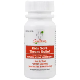 Similasan, Детское лекарство от ангины с активными веществами гваякового дерева, от 2 лет, 60 растворимых таблеток