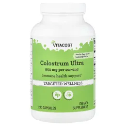 Vitacost, Colostrum Ultra, молозиво, 240 капсул (475 мг в 1 капсуле)