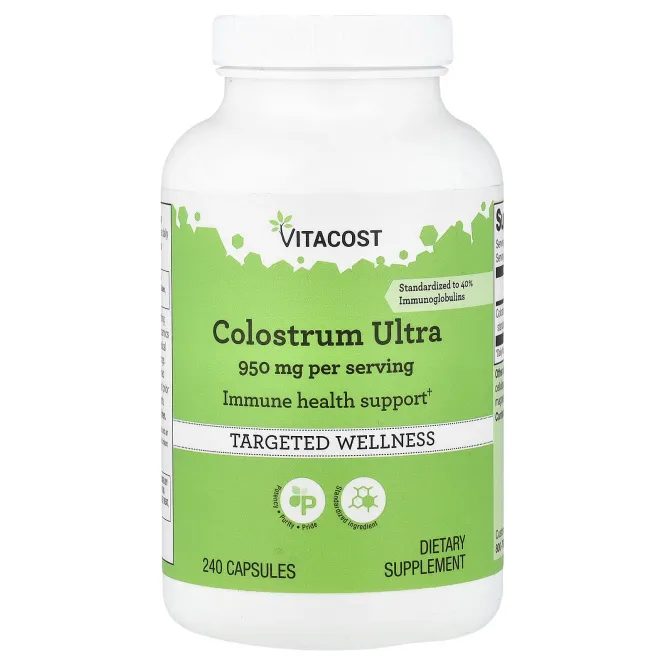 Vitacost, Colostrum Ultra, молозиво, 240 капсул (475 мг в 1 капсуле)