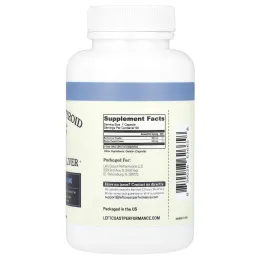 Left Coast Performance, Щитовидная железа с говяжьей печенью, 60 капсул