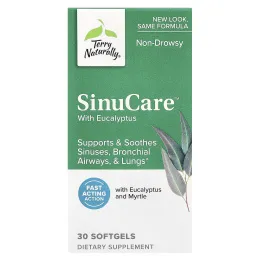 Terry Naturally, SinuCare ™ с эвкалиптом, 30 мягких таблеток