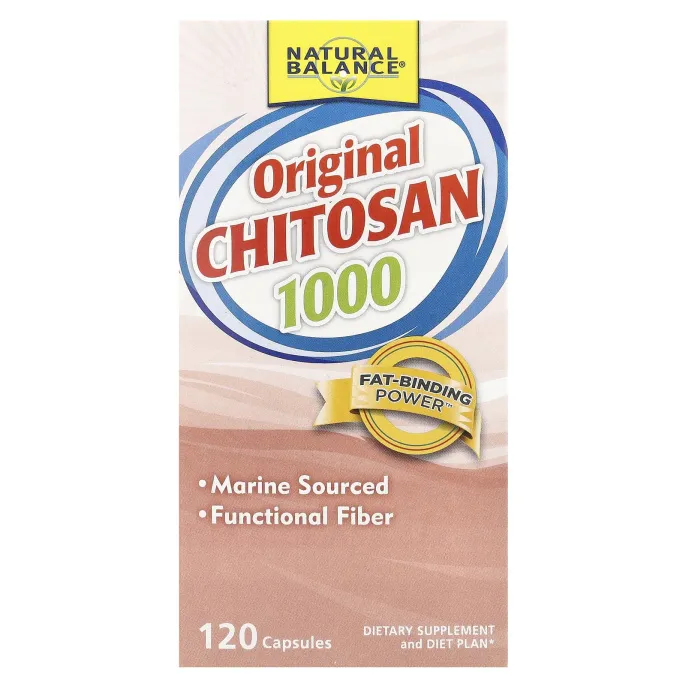 Natural Balance, Хитозан, 1000 мг, 120 капсул