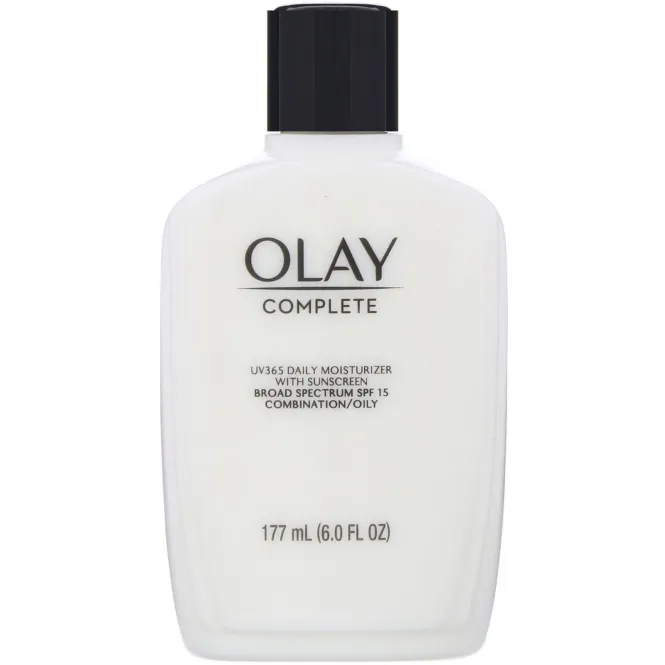 Olay, Complete, UV365, дневное увлажняющее средство с солнцезащитными фильтрами, SPF 15, для жирной кожи, 177 мл (6 унций)