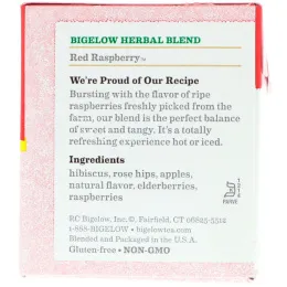 Bigelow, Травяной чай, Апельсин и Специи, без кофеина 20 чайных пакетиков, 1.50 унции (42 г)