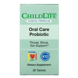 Childlife Clinicals, Oral Care Probiotic, 30 Tablets