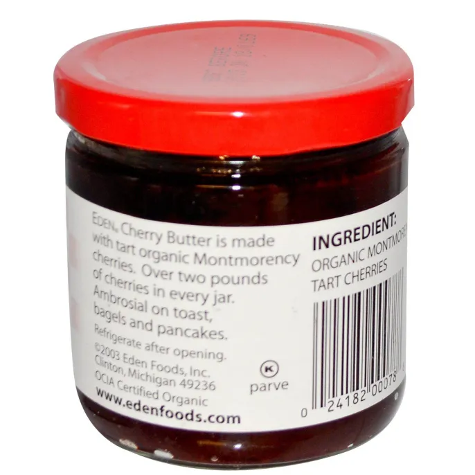 Eden Foods, Органическое вишнёвое повидло, 227 г