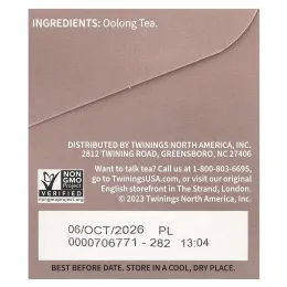 Twinings, Origins, китайский чай Улун, 20 чайных пакетиков, 1,41 унции (40 г)