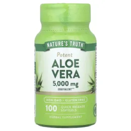 Nature's Truth, Алоэ вера, 5000 мг, 100 капсул быстрого действия