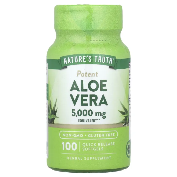 Nature's Truth, Алоэ вера, 5000 мг, 100 капсул быстрого действия