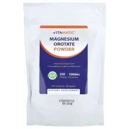 Vitamatic, оротат магния в порошке, 250 г (8,8 унции)