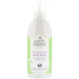 Earth Mama, Успокаивающий шампунь и средство для тела с лавандой, лаванда и ваниль, 34 жидких унций  (1 л)