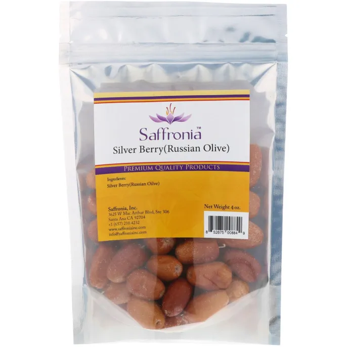 Saffronia Inc, Шефердия серебристая (дикая маслина), 4 унц.