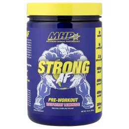 MHP, Strong AF™, предтренировочный комплекс, со вкусом малинового лимонада, 384 г (13,5 унции)