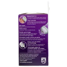 Philips Avent, Бутылочки с натуральными сосками, от 0 месяцев, 2 бутылки, 4 унции (125 мл) каждая