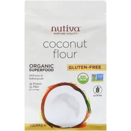 Мука из органической кокосовой муки Nutiva - 1 фунт (454 г)