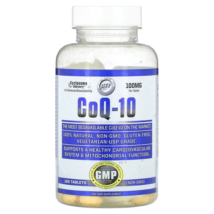 Hi Tech Pharmaceuticals, коэнзим Q10, 100 мг, 120 таблеток